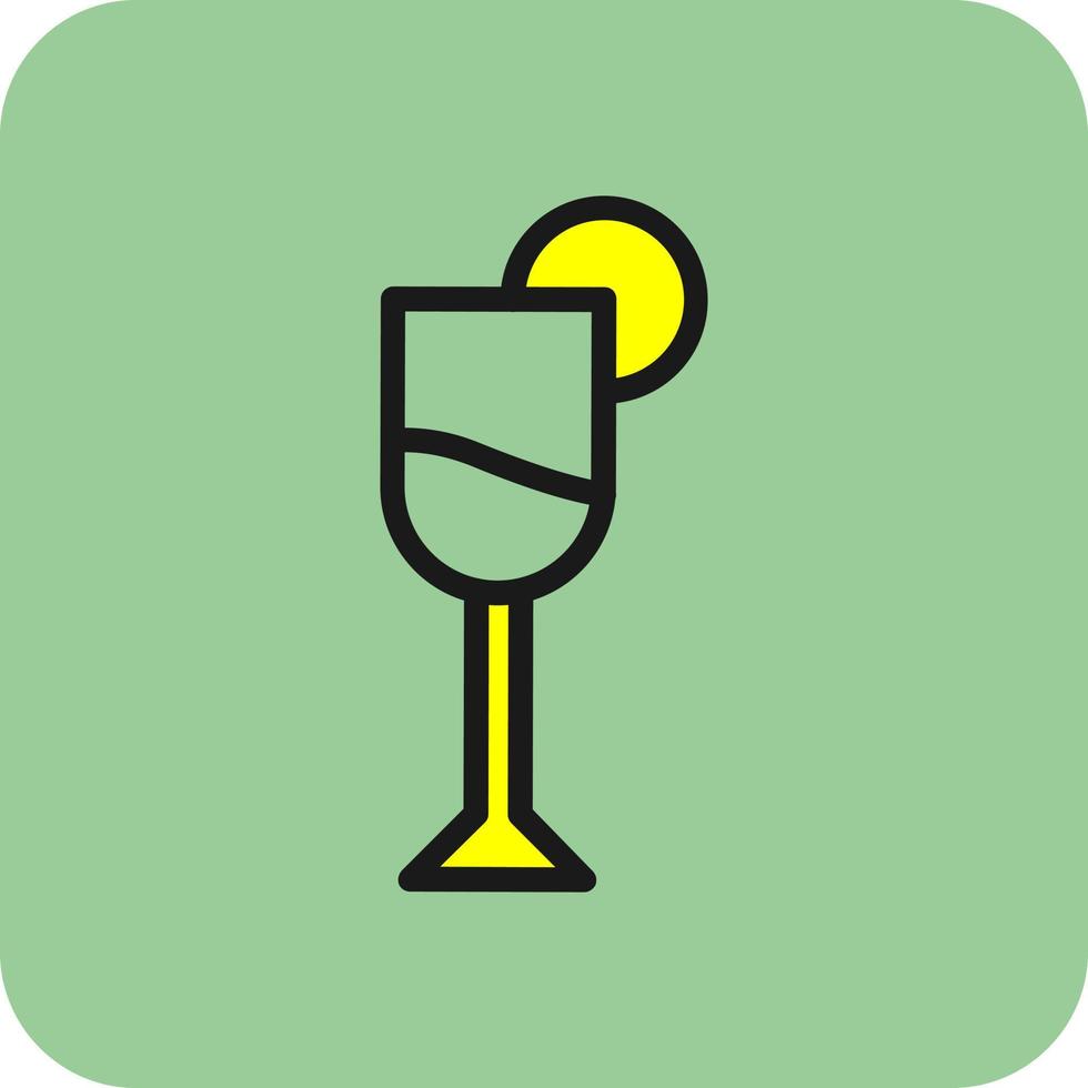 Glass Martini Vector Icon Design