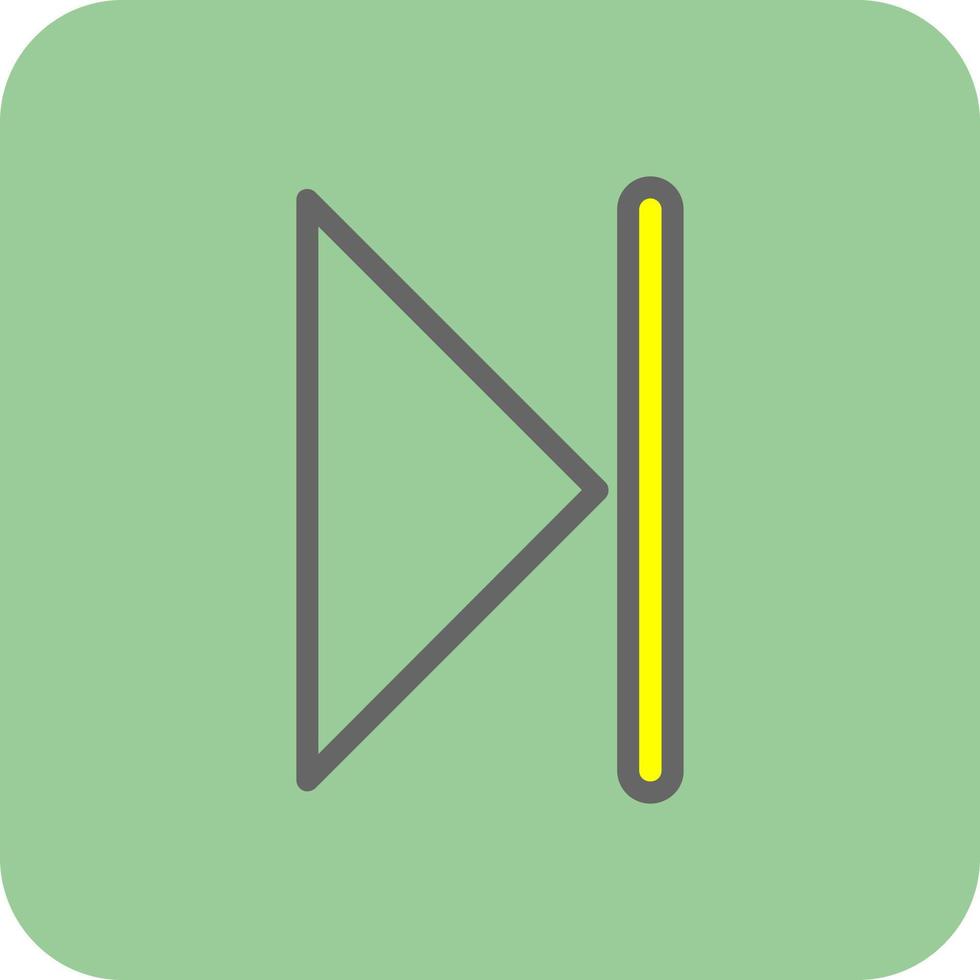Skip Vector Icon Design