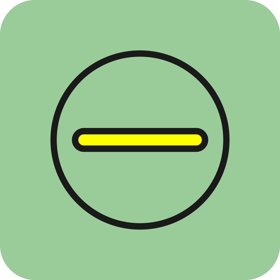 Minus Circle Vector Icon Design