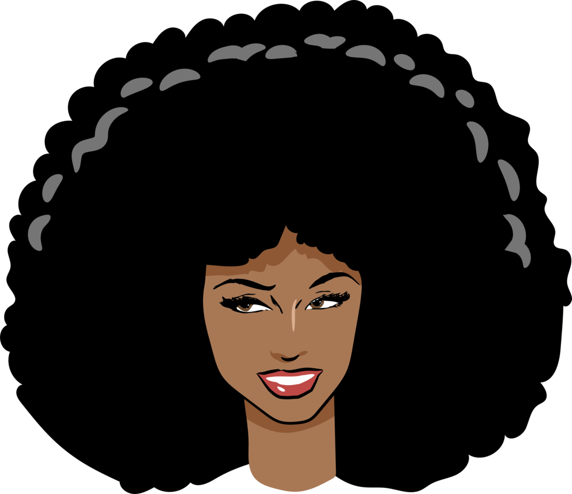 zwart vrouw PNG grafisch clip art ontwerp