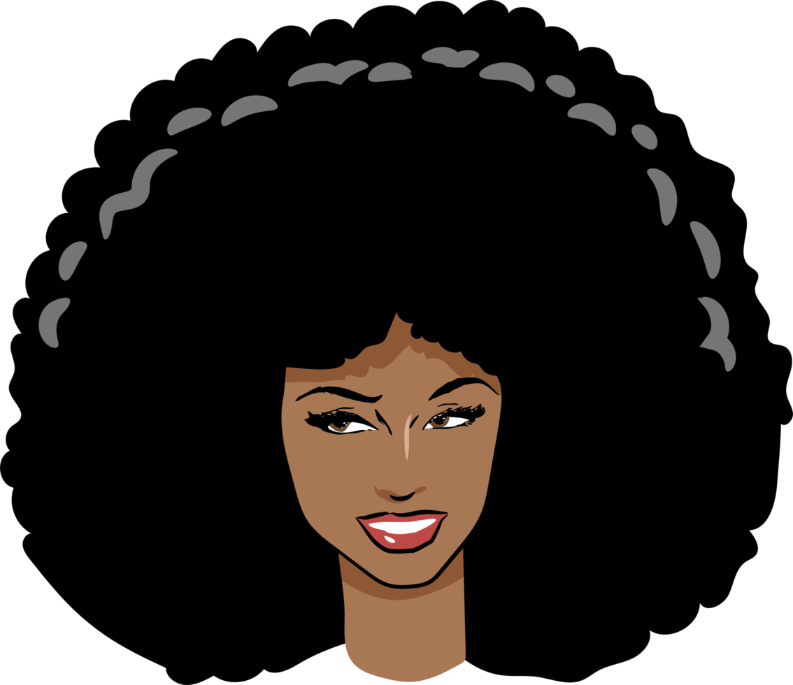 Black woman png graphic clipart design