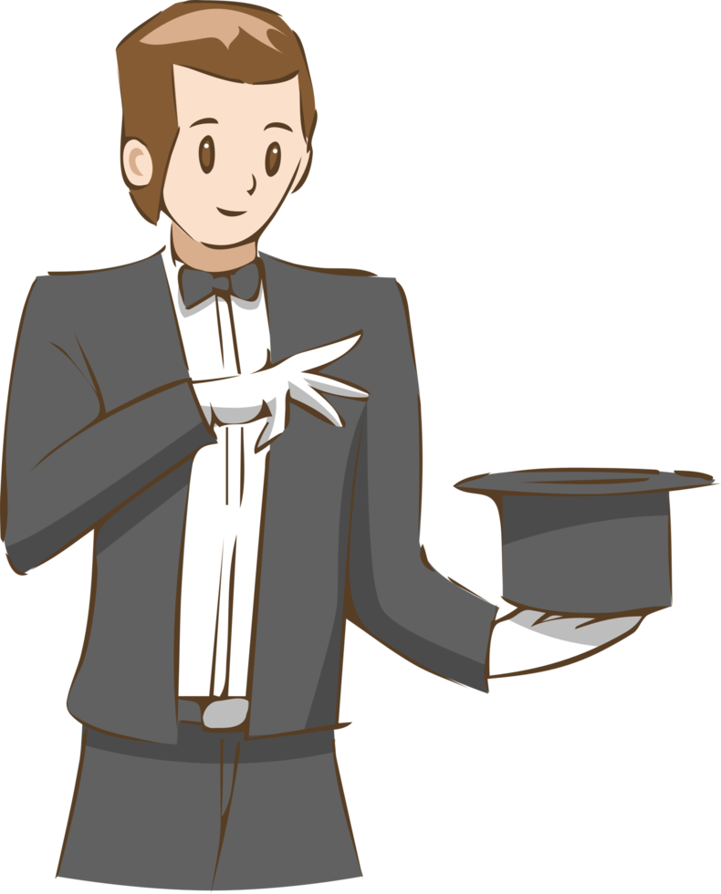 Magician png graphic clipart design