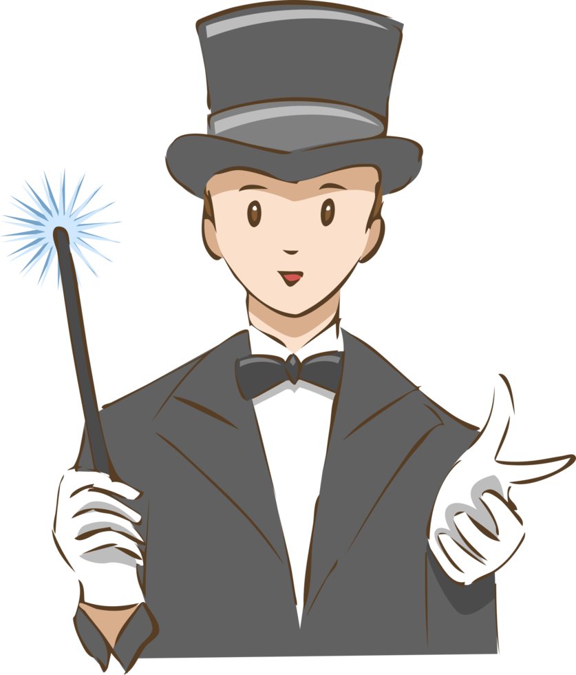 Magician png graphic clipart design