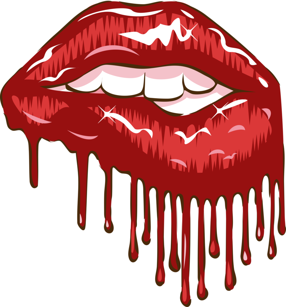 tropft Lippen png Grafik Clip Art Design