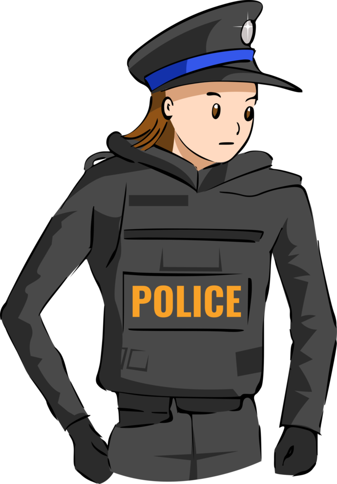 Police png graphic clipart design