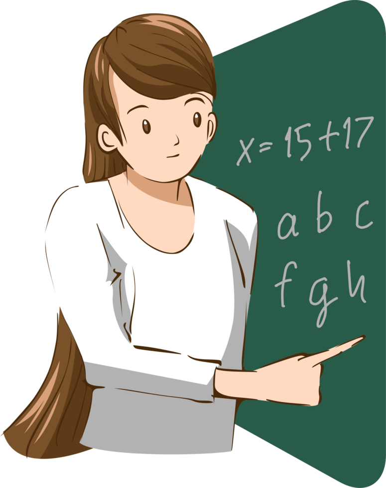 Teacher woman png graphic clipart design