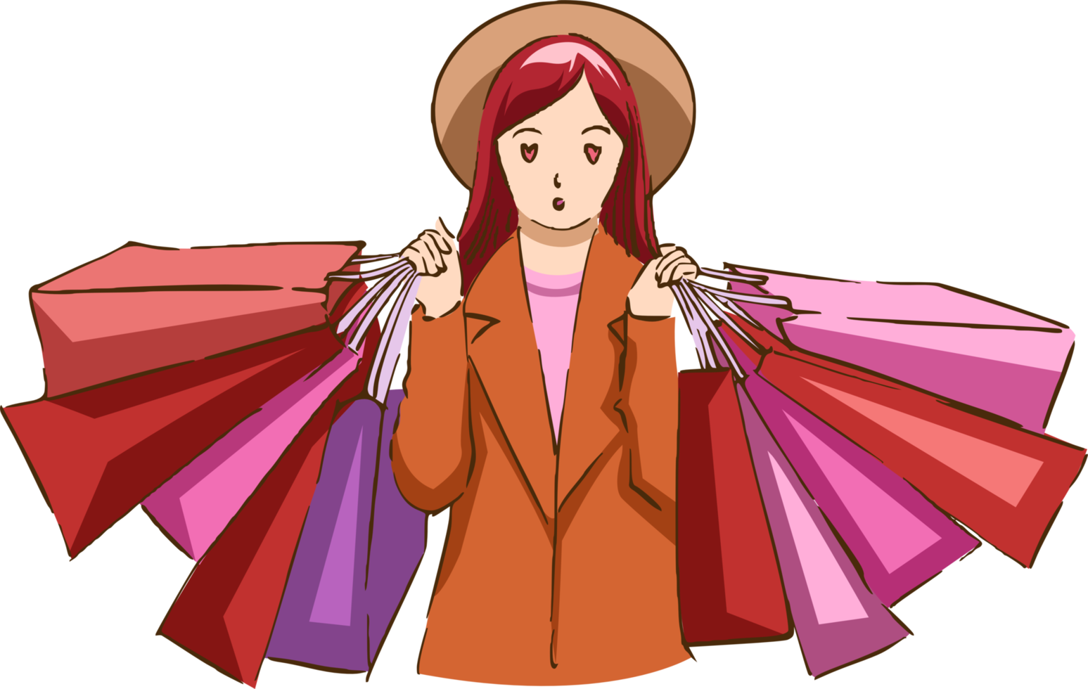 shopping png graphic clipart design