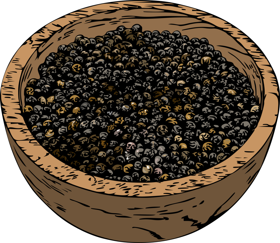 Black pepper png graphic clipart design