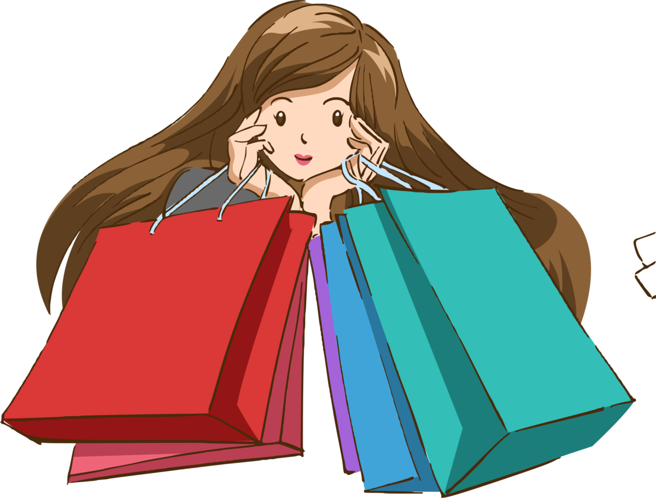 shopping png graphic clipart design