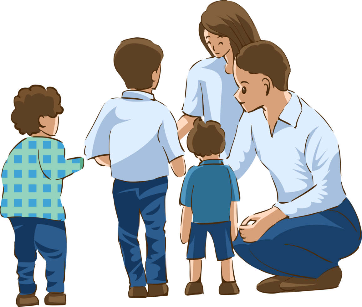 Family png graphic clipart design