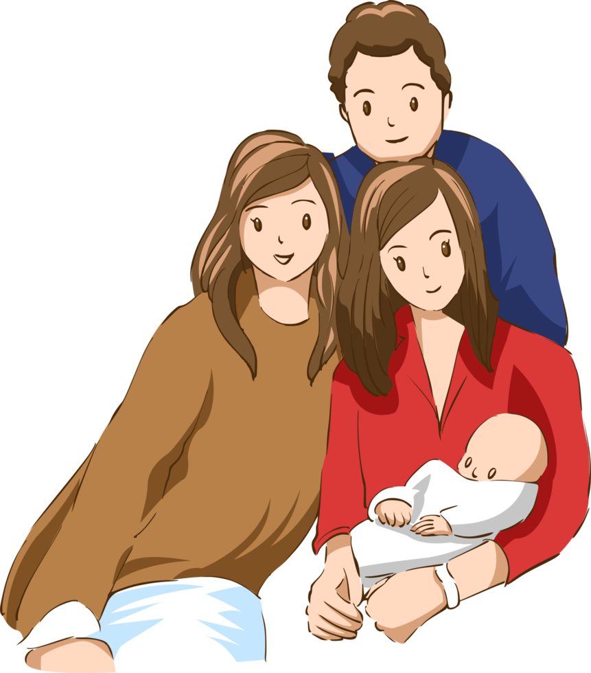 Family png graphic clipart design