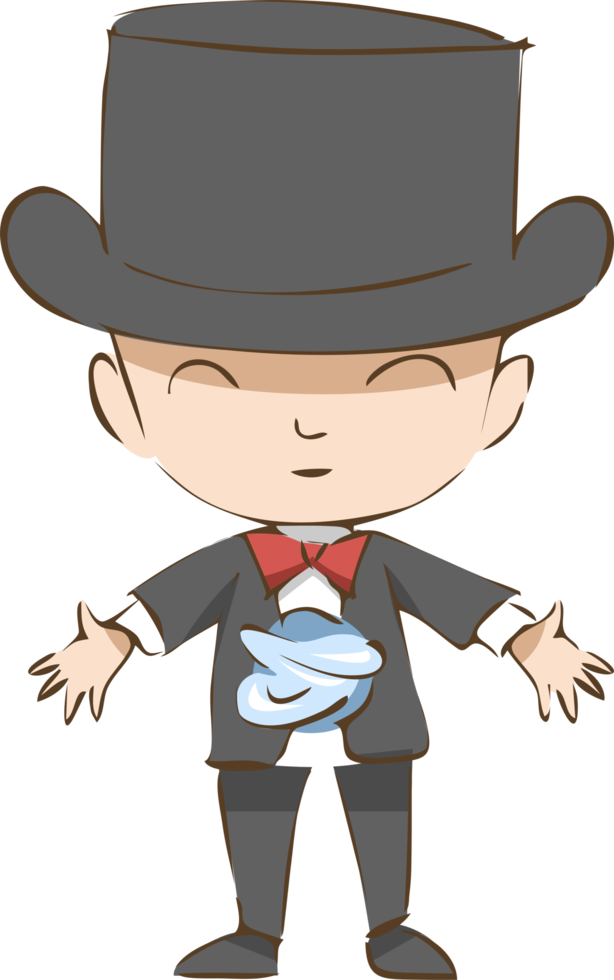 Magician png graphic clipart design