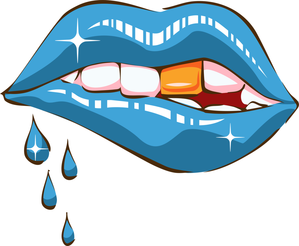 tropft Lippen png Grafik Clip Art Design