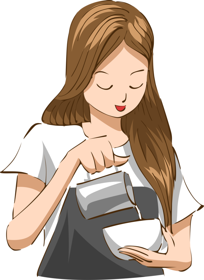 Barista png graphic clipart design