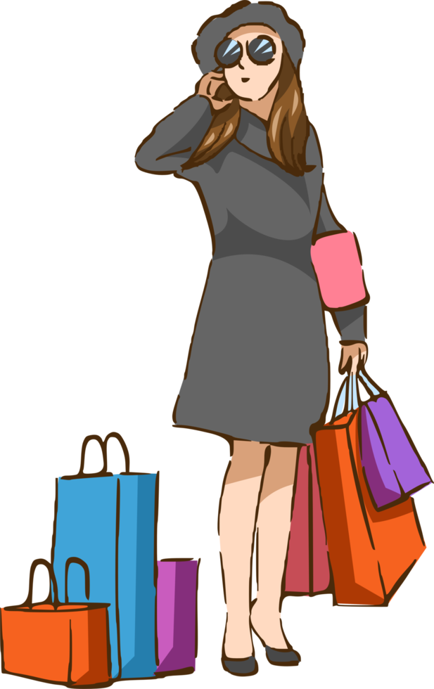 shopping png graphic clipart design