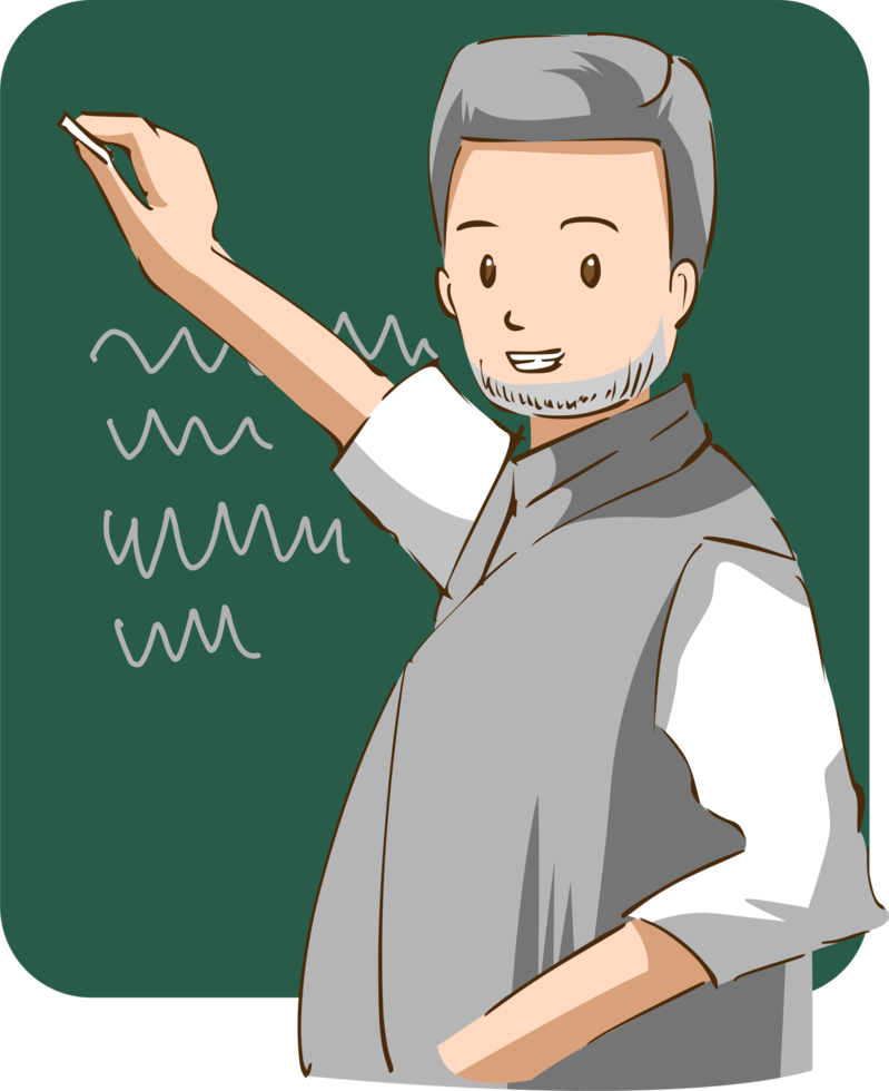 Teacher png graphic clipart design