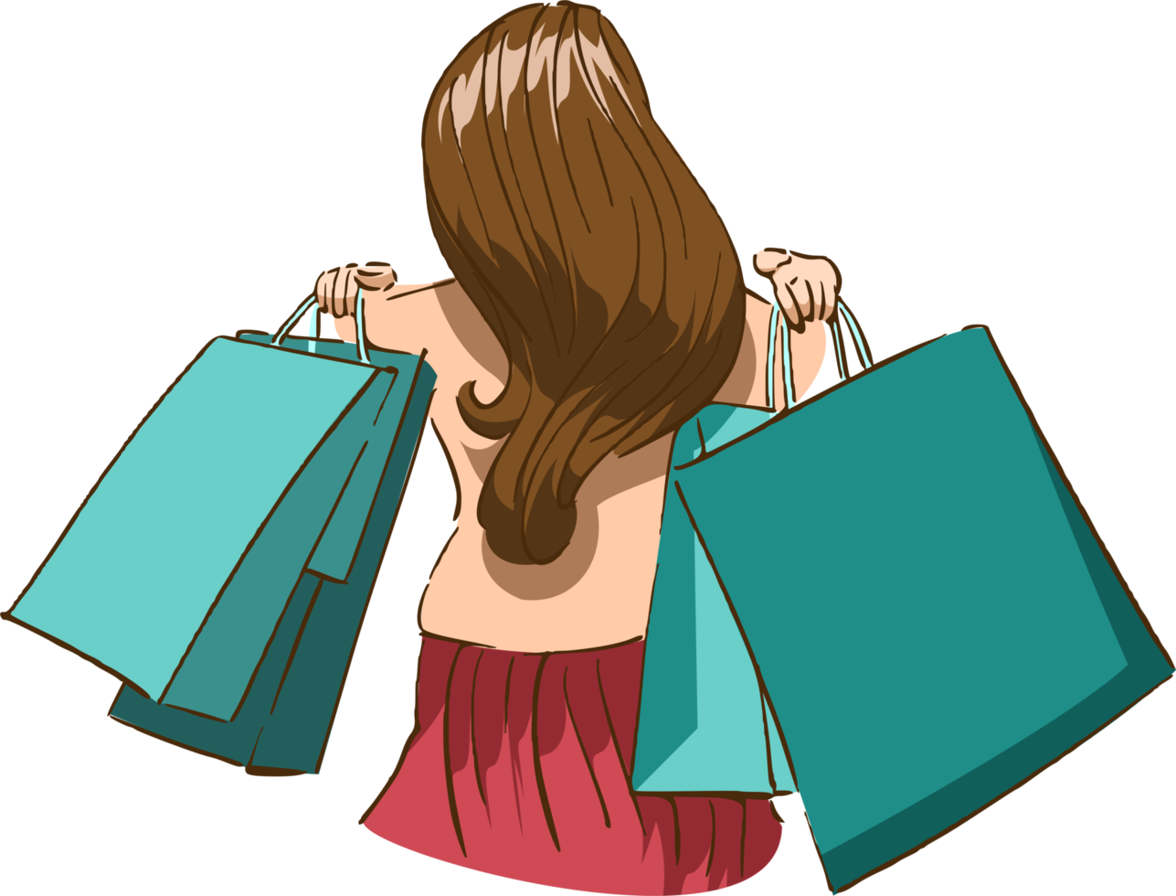 shopping png graphic clipart design