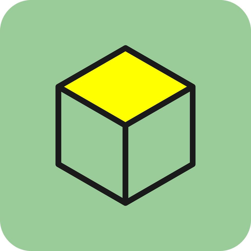 diseño de icono de vector de cubo