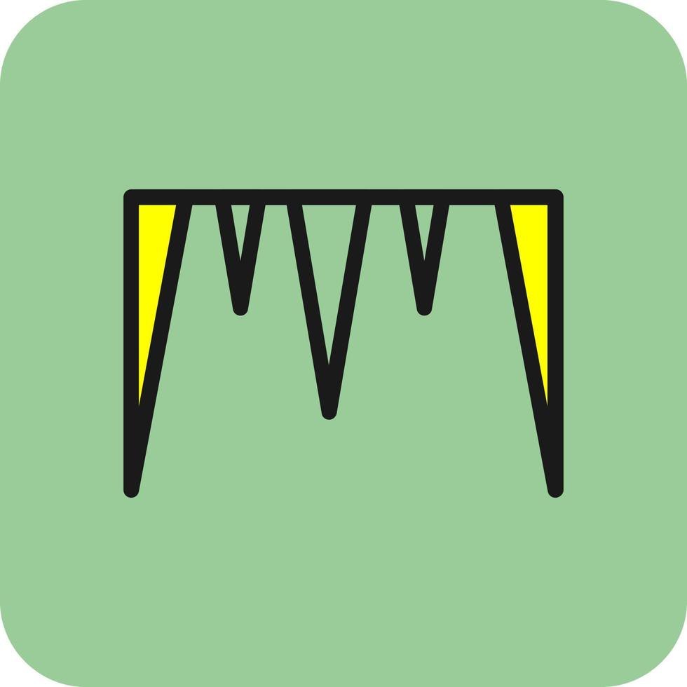 Icicles Vector Icon Design