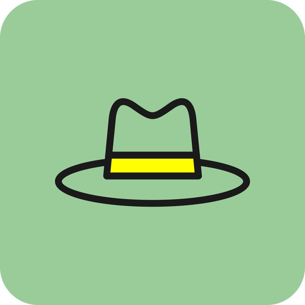 Hat Cowboy Side Vector Icon Design