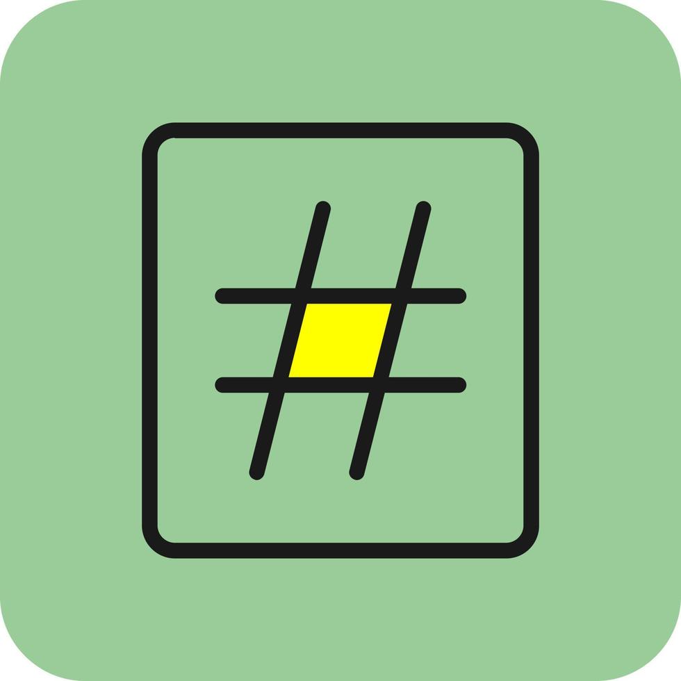 Hashtag Vector Icon Design