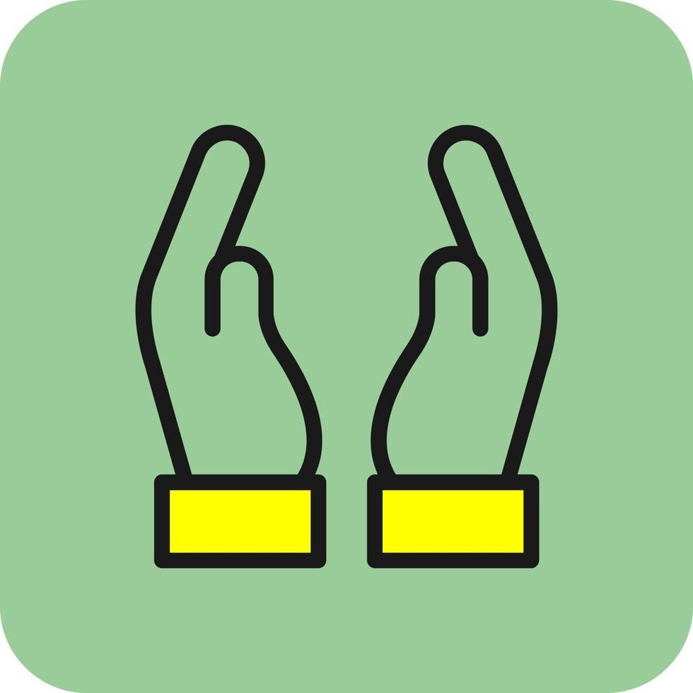Hand Holding Vector Icon Design