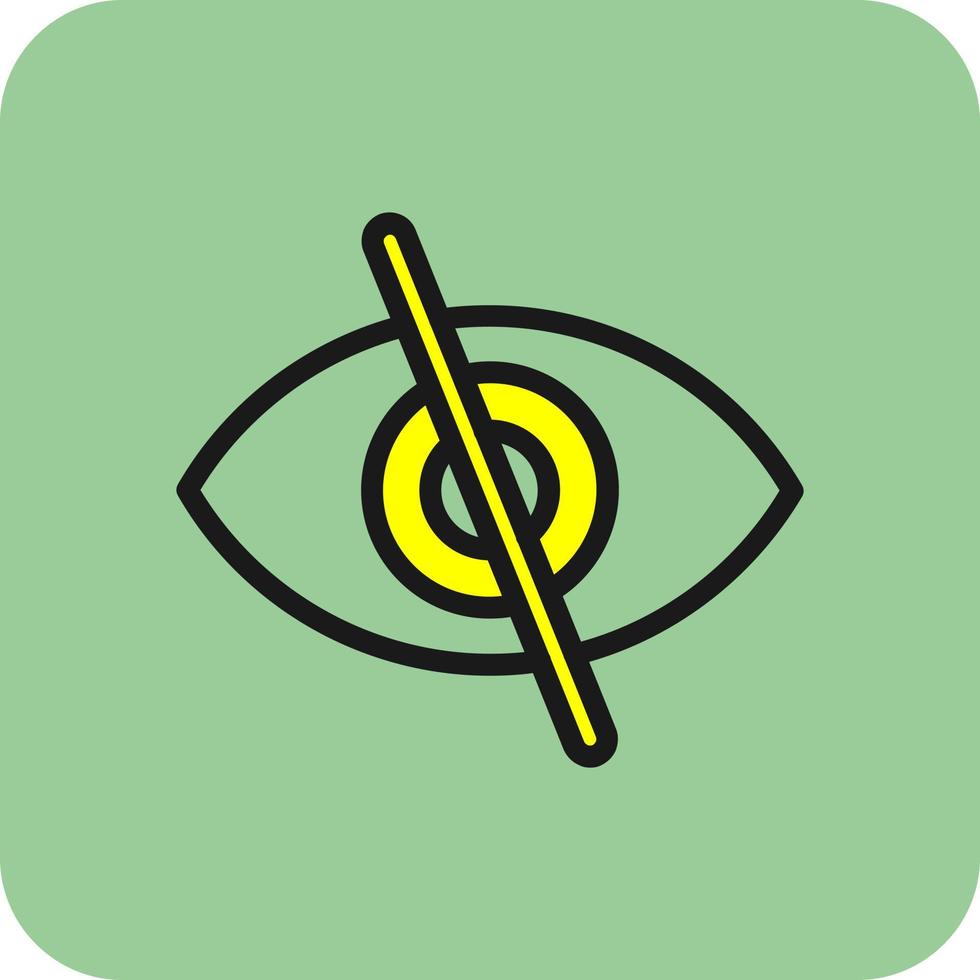 Eye Slash Vector Icon Design