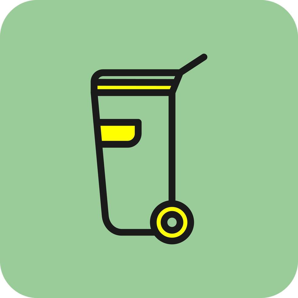 diseño de icono de vector de contenedor de basura