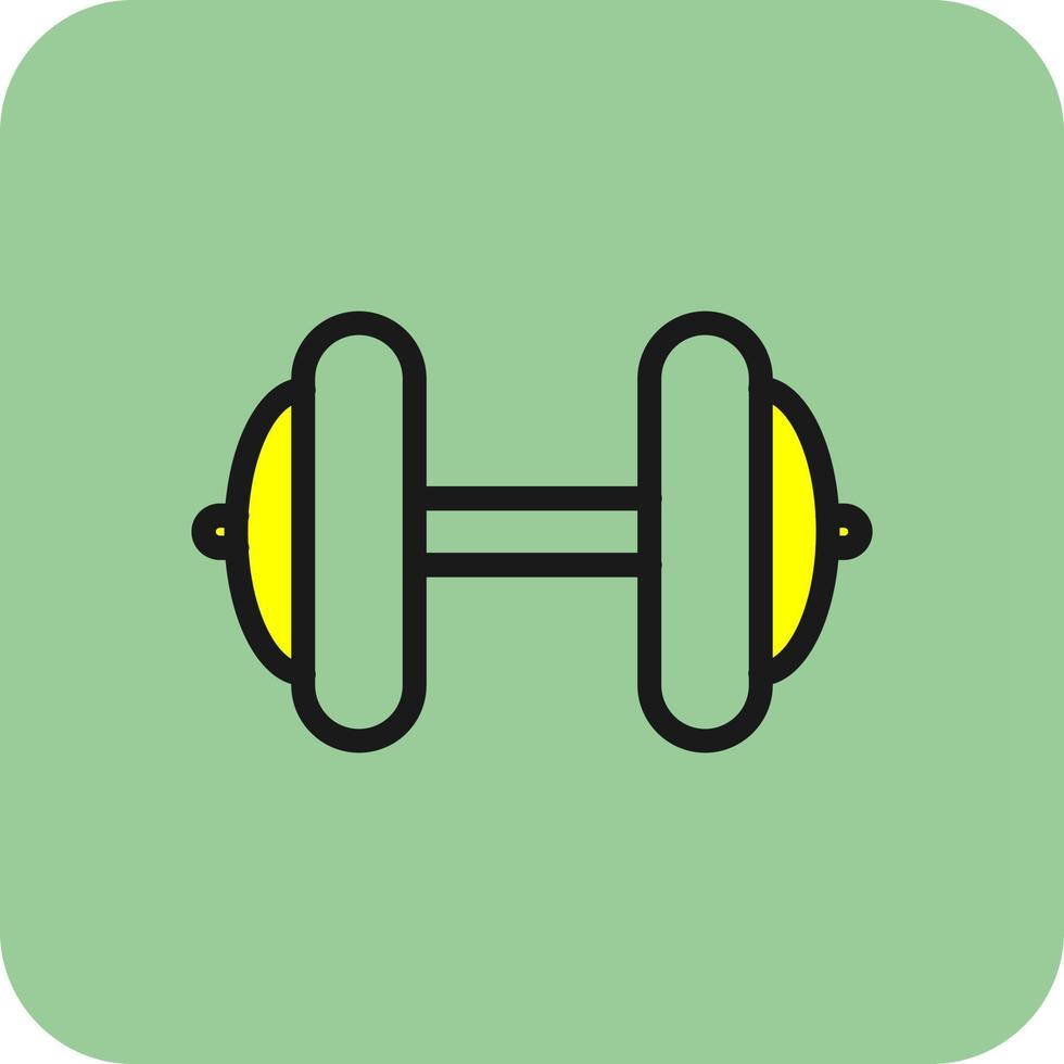 Dumbbell Vector Icon Design