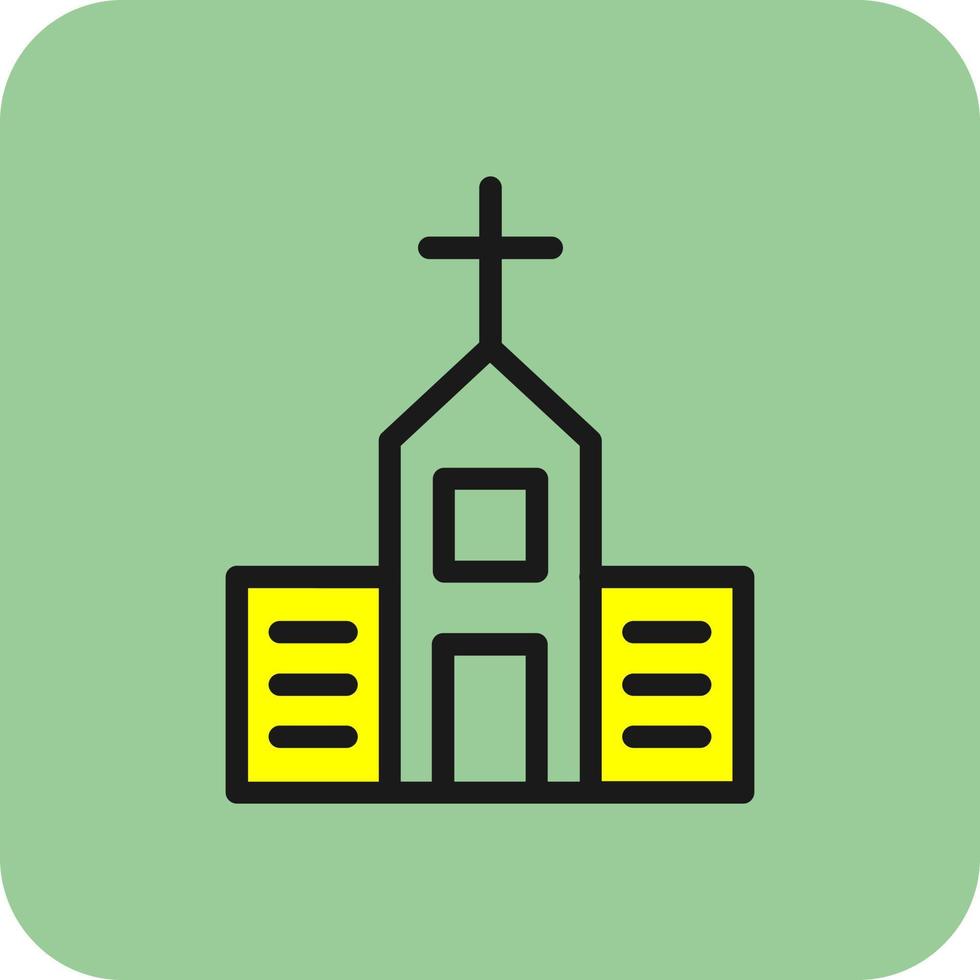 Church Vector Icon Design