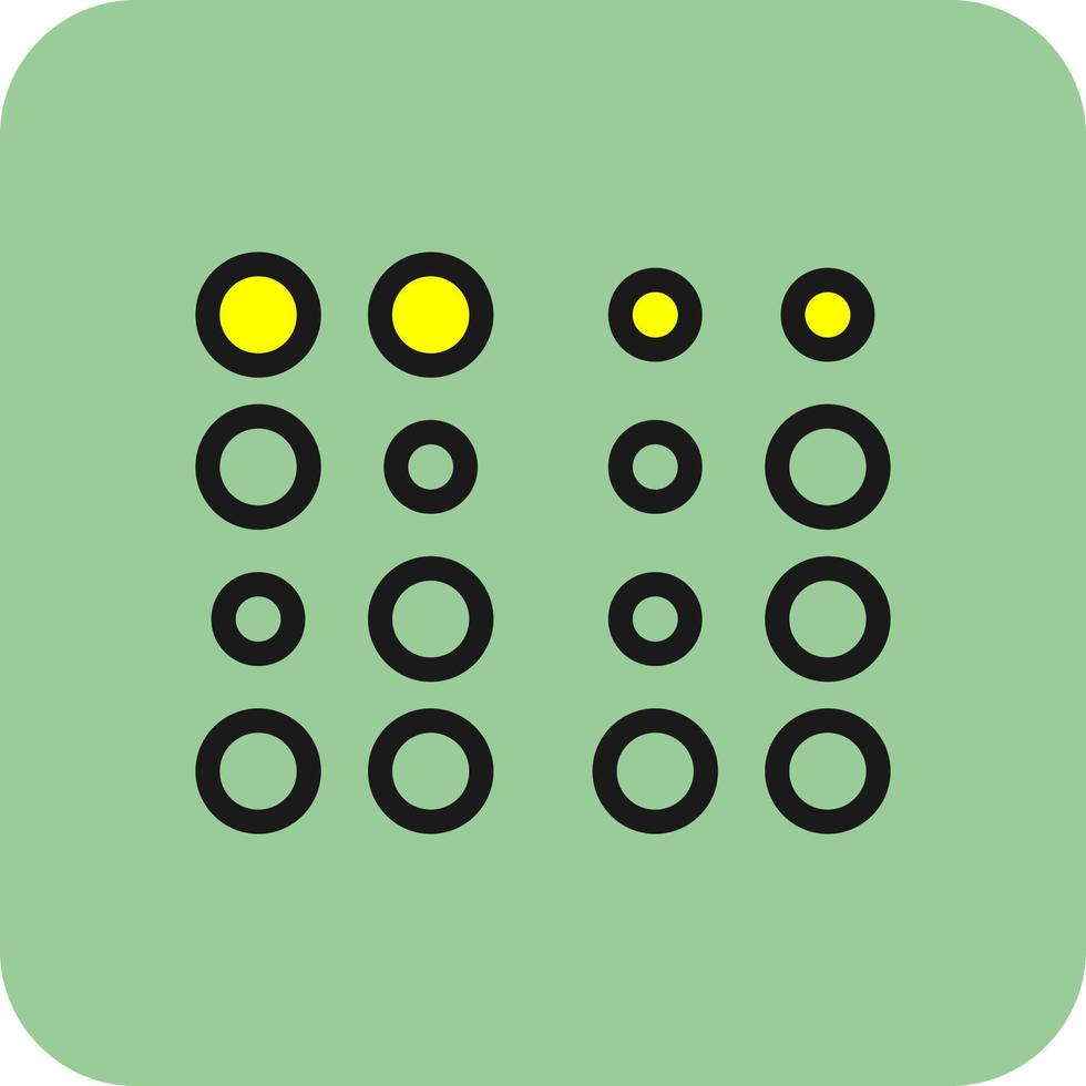 Braille Vector Icon Design