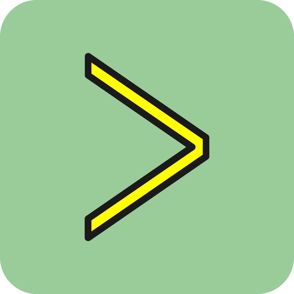 Angle Right Vector Icon Design