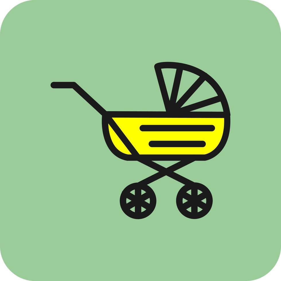 diseño de icono de vector de carro de bebé