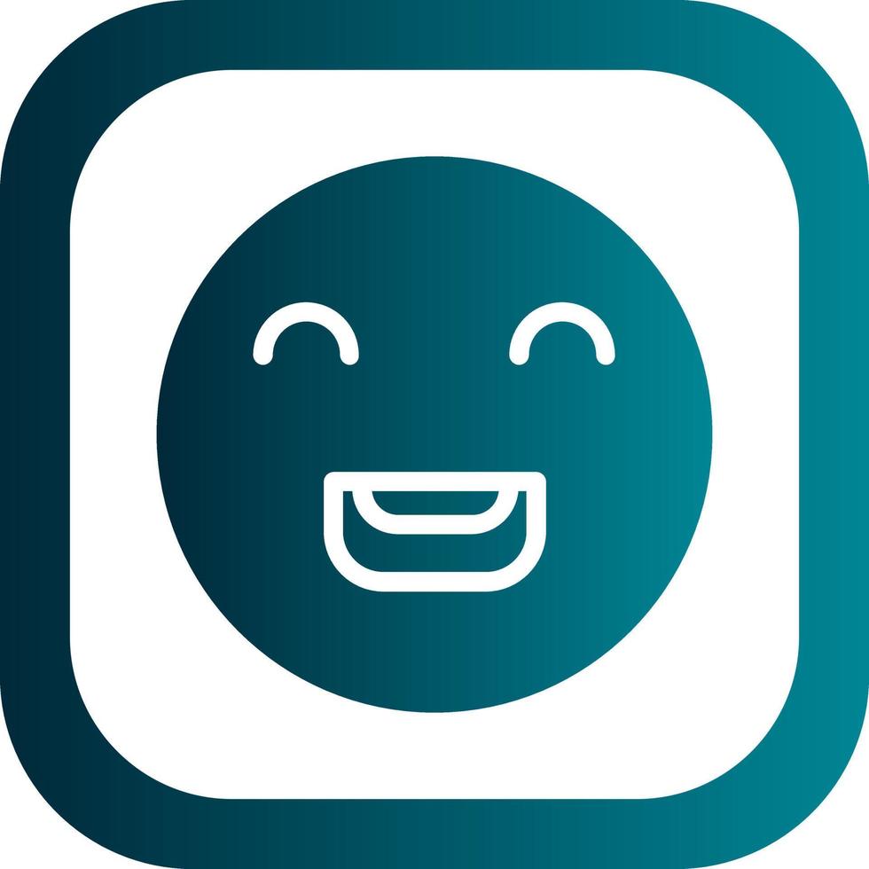 Laugh Beam Vector Icon Design