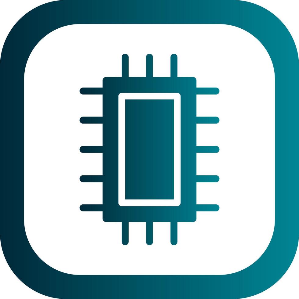 diseño de icono de vector de microchip