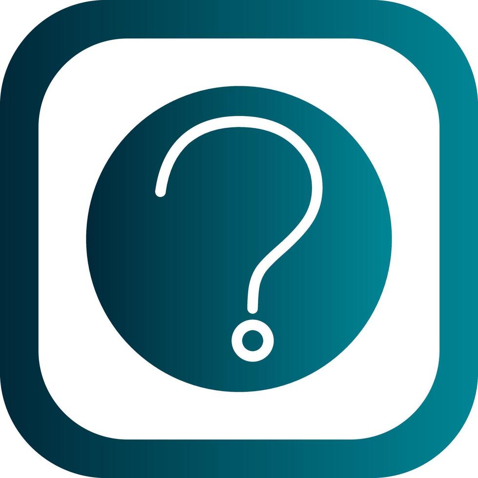 Question Circle Vector Icon Design