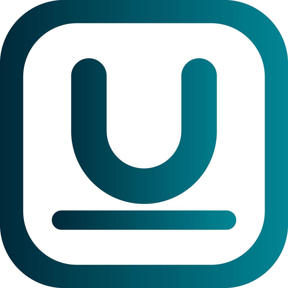 Underline Vector Icon Design