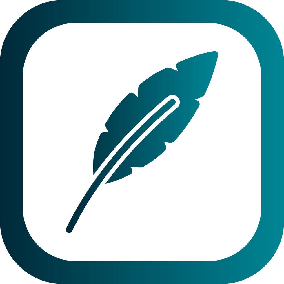 Feather Vector Icon Design