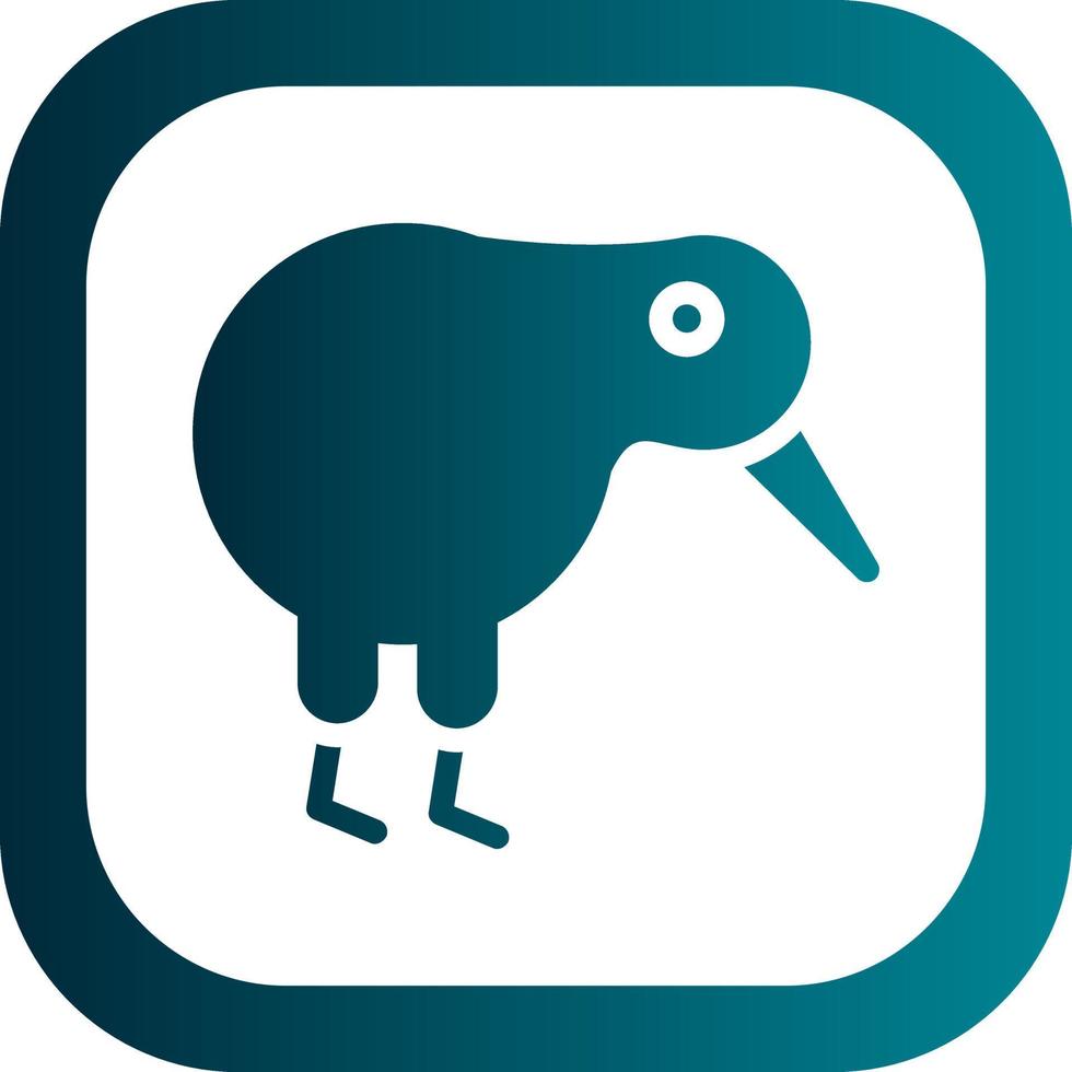 Kiwi Bird Vector Icon Design