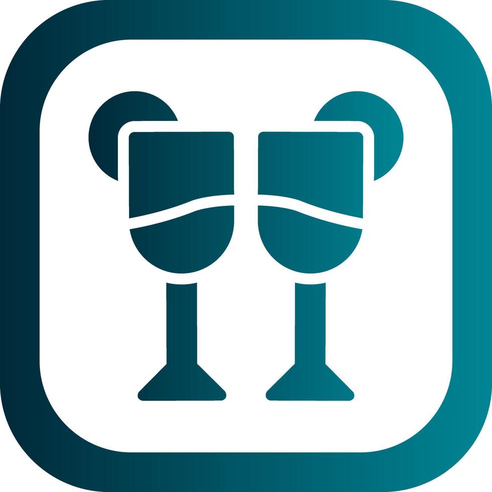 Glass Martini Alt Vector Icon Design