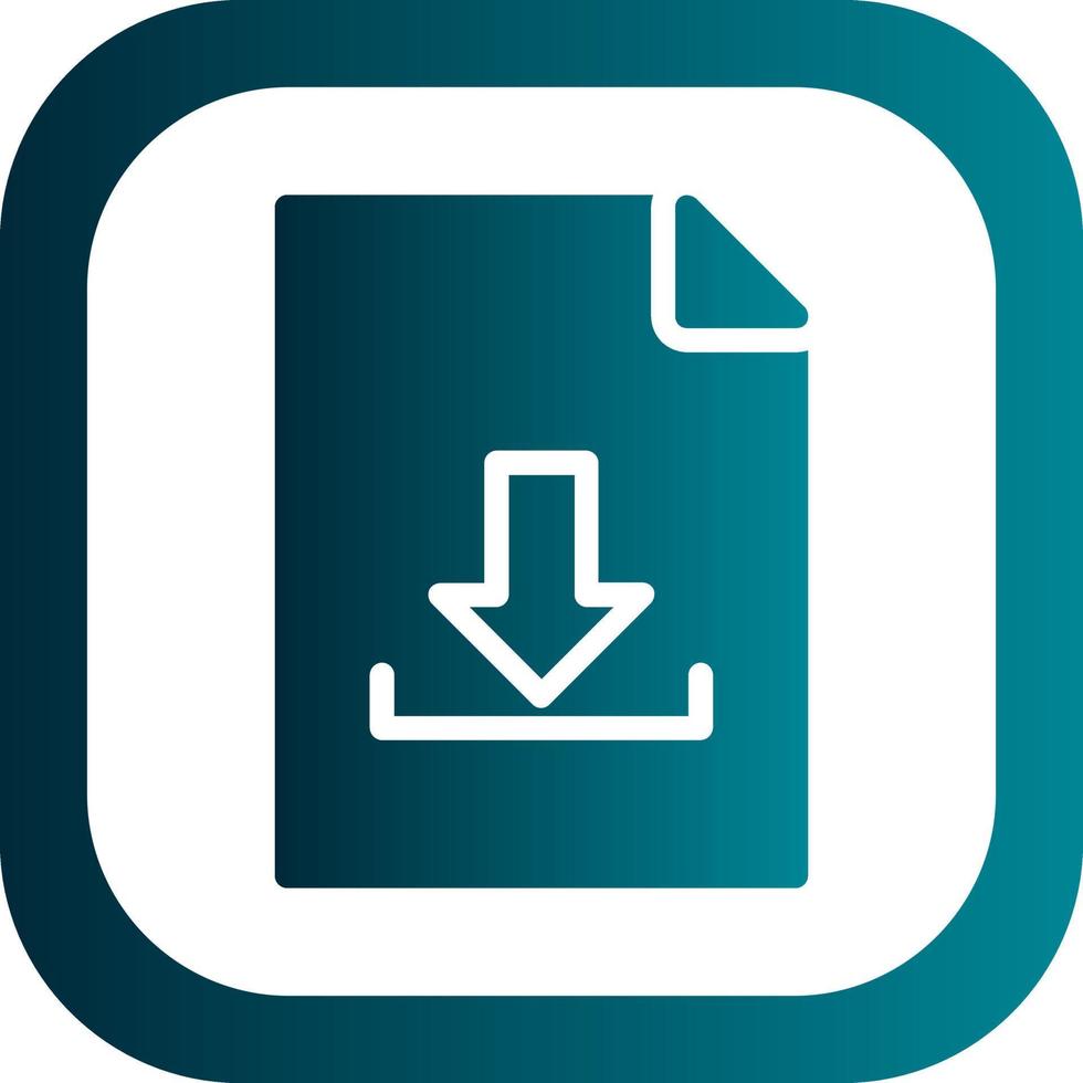File Download Vector Icon Design
