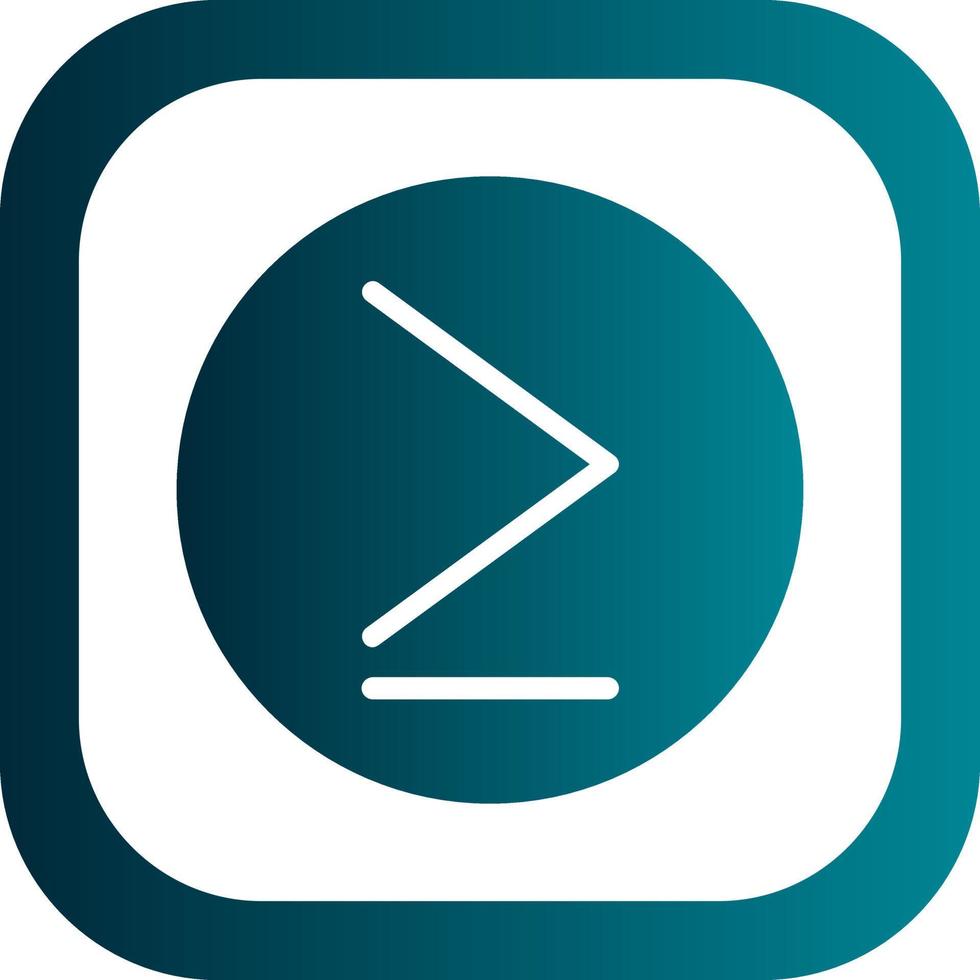 Greater Than Vector Icon Design