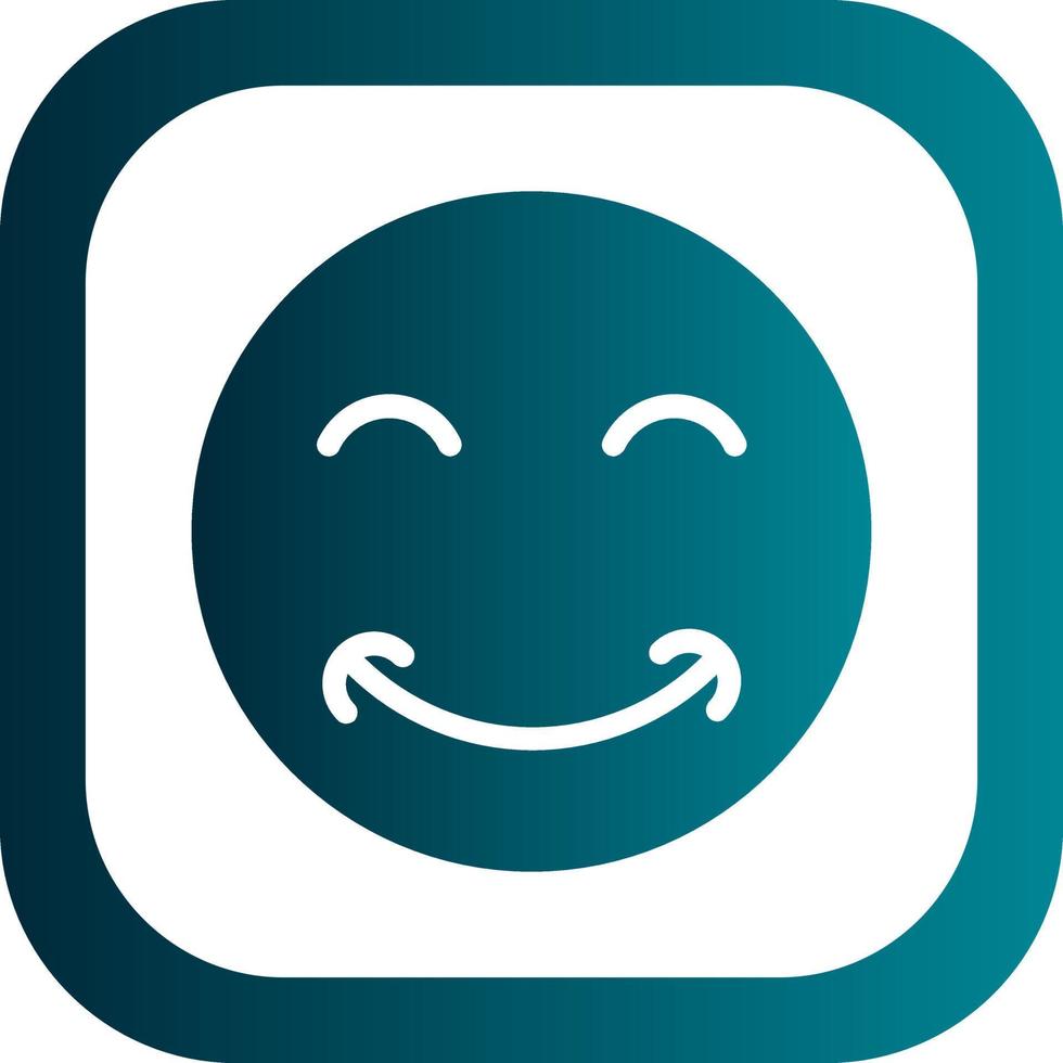 Grin Beam Vector Icon Design