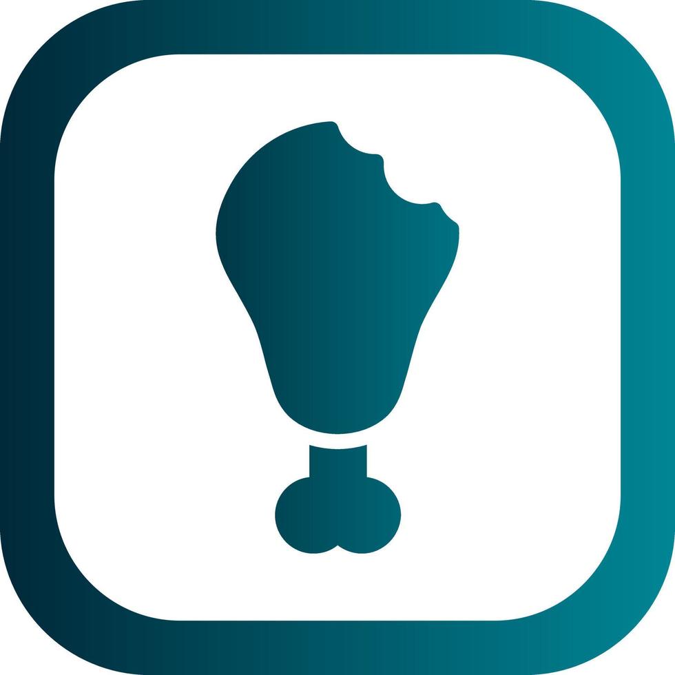 Drumstick Bite Vector Icon Design