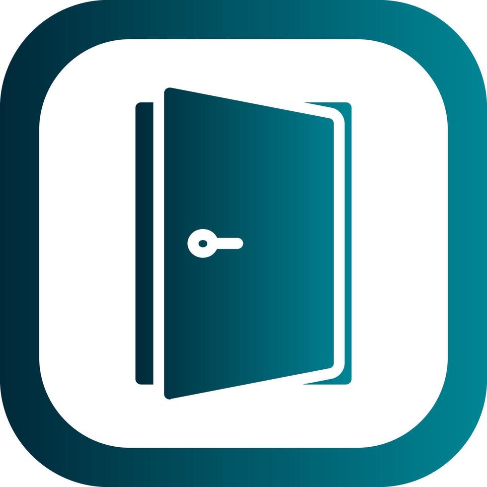 Door Open Vector Icon Design