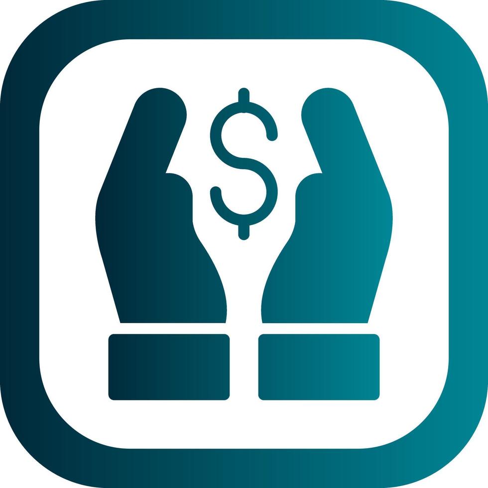 Hand Holding Usd Vector Icon Design