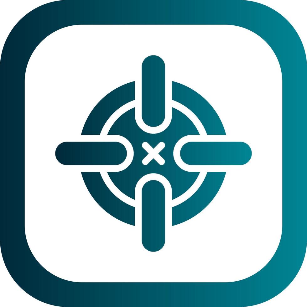 Crosshairs Vector Icon Design