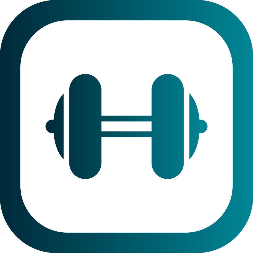 Dumbbell Vector Icon Design