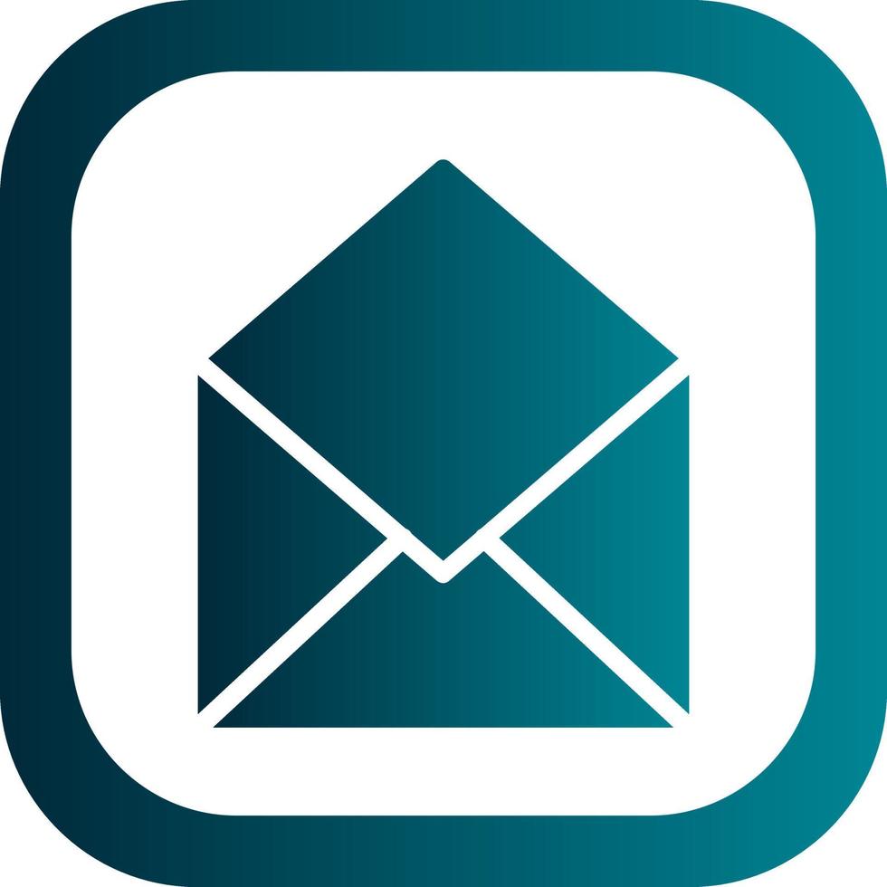 Envelope Open Vector Icon Design
