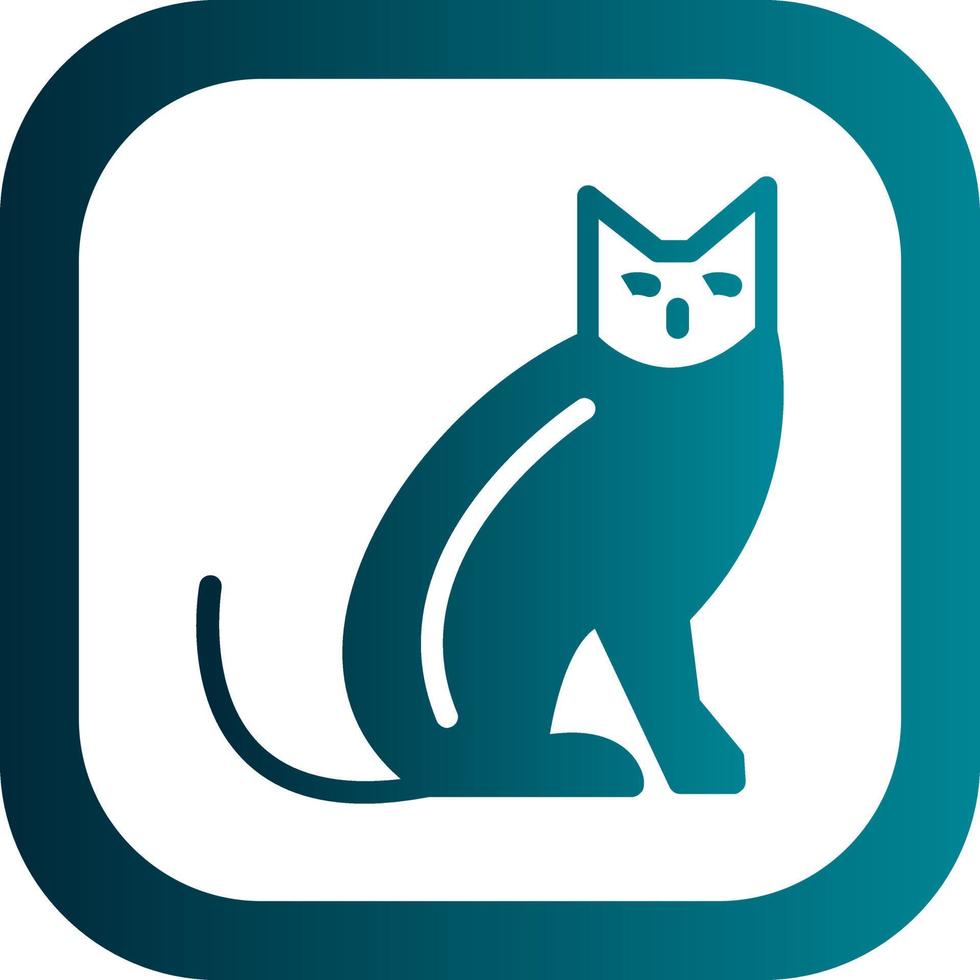 diseño de icono de vector de gato